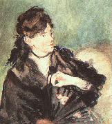 Portrait of Berthe Morisot Edouard Manet